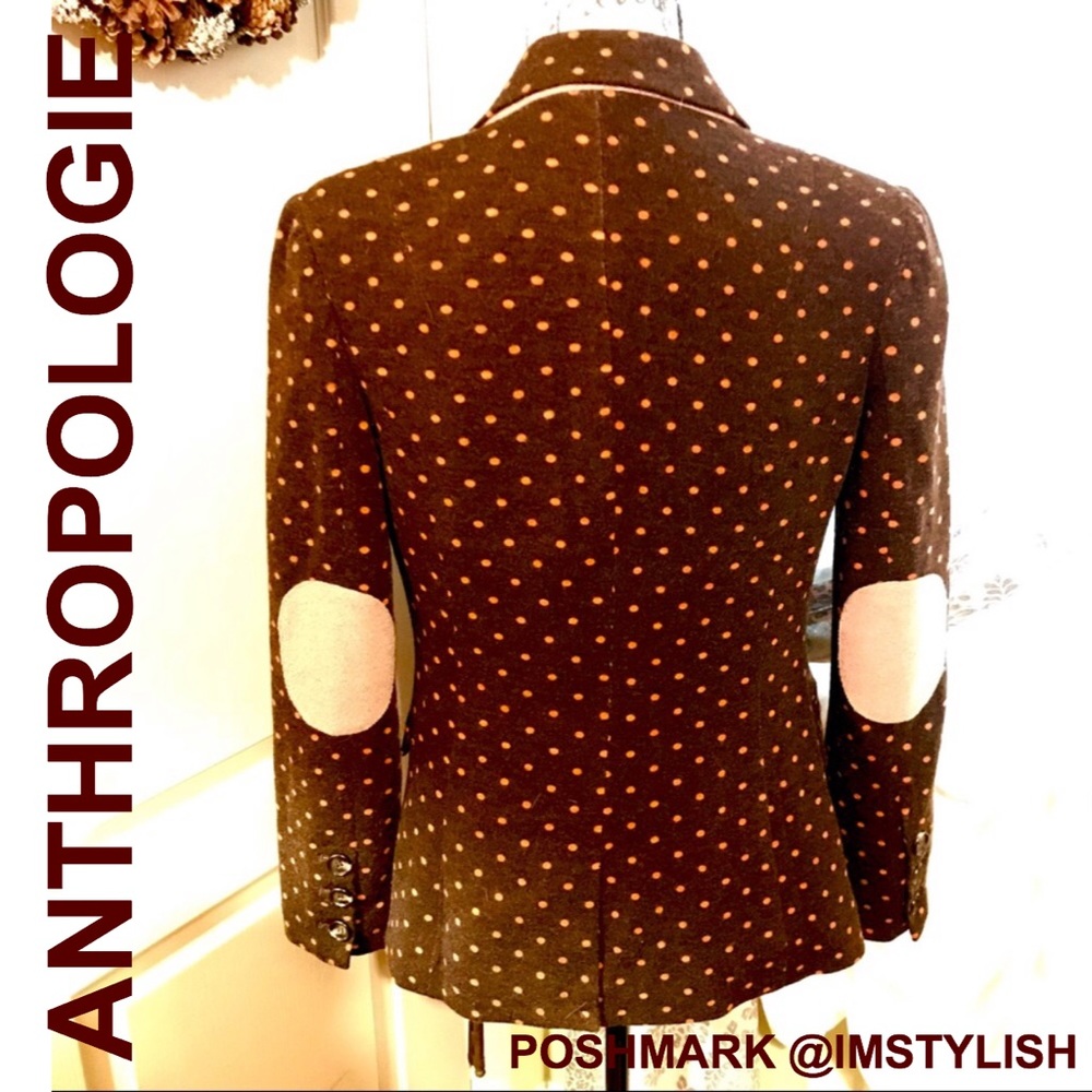 🆕 Anthropologie Cartonnier Polka Dot Blazer